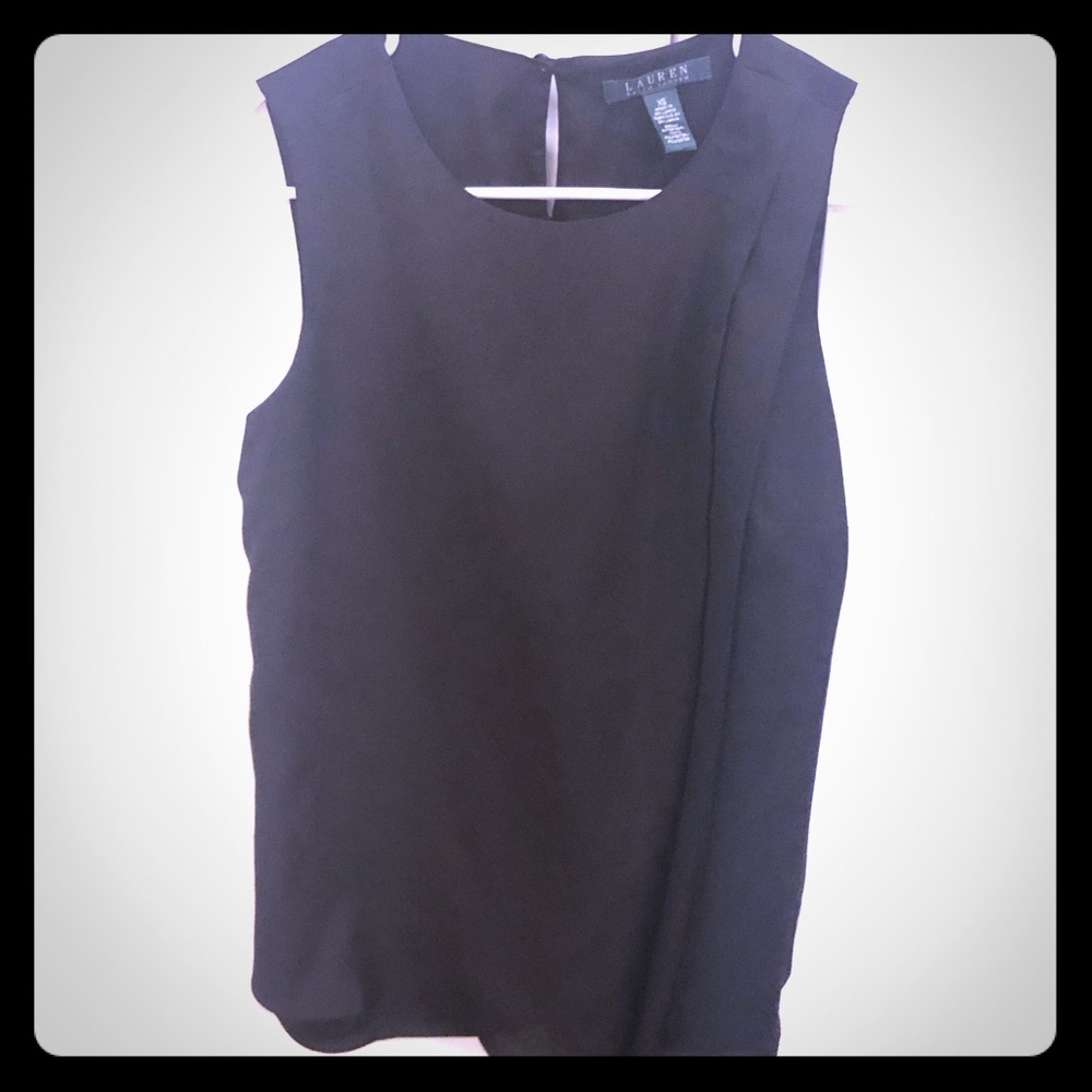 Ralph Lauren Black Tankless Blouse